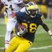 Michigan running back Fitzgerald Toussaint runs in the game against Illinois on Saturday. Michigan won 45-0. Daniel Brenner I AnnArbor.com